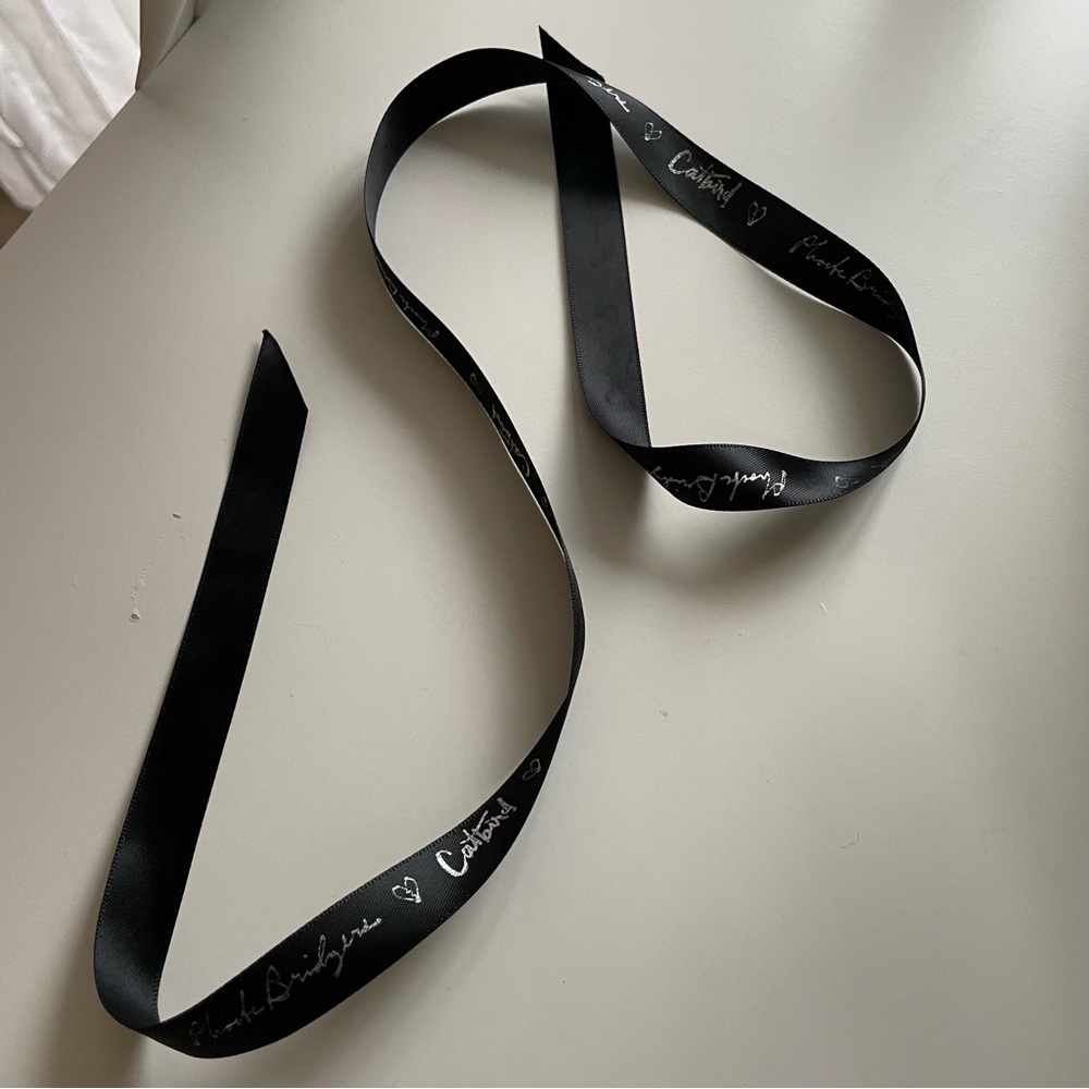 Phoebe Bridgers x Catbird Collab Black Ribbon with White Logo